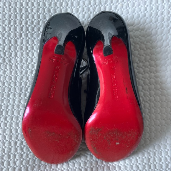 Lace Up Peep Toe Heels - Picture 5 of 6